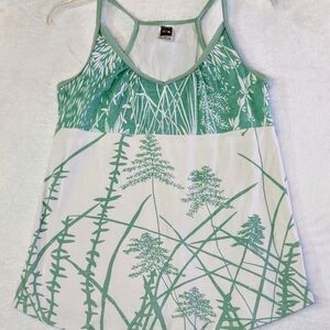 The North Face Green and White Camisole